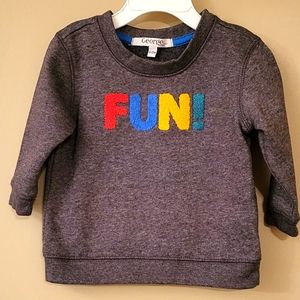 Grey "FUN!" Crew neck sweatshirt